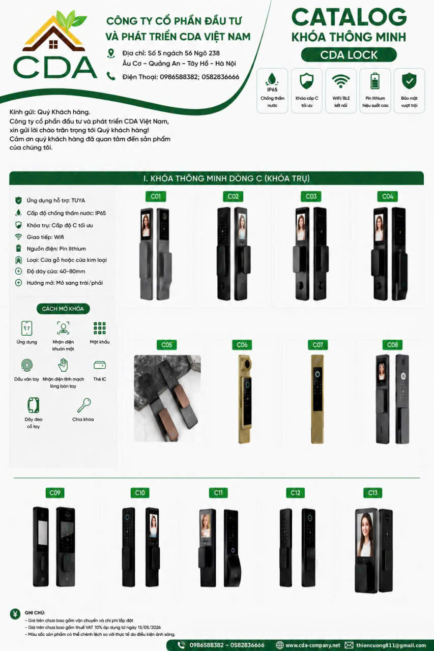 Catalog CDA Lock trang 1