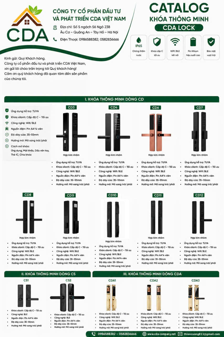 Catalog CDA Lock trang 2